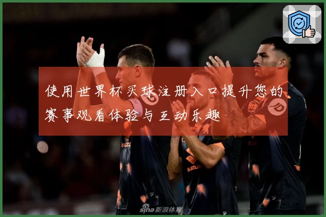 使用世界杯买球注册入口提升您的赛事观看体验与互动乐趣